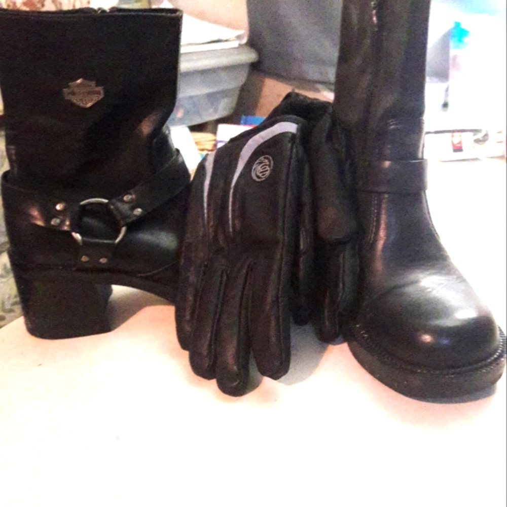 Genuine Harley Davidson Boots. Black.New. 7 an half in size.   200$